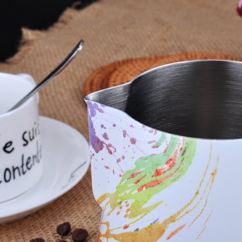 barista space white pitcher