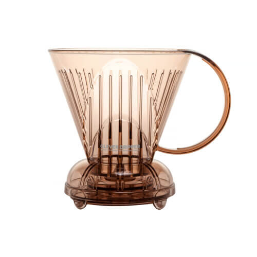 Brązowy zaparzacz do kawy + 100 szt papierowych filtrów | Clever Dripper 500 ml