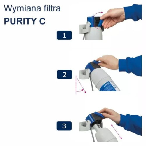 Wymiana filtra brita purity c