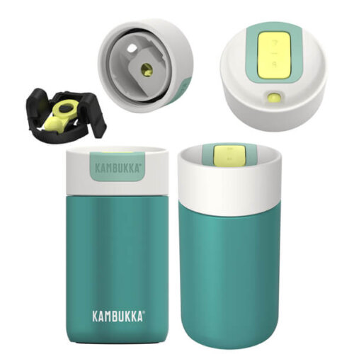 Kambukka Olympus Enchanted Forest to szczelny kubek termiczny o pojemności 300 ml, dzięki któremu gorącą kawę lub zimny napój zabierzesz ze sobą na trening i do pracy. Stuprocentowa szczelność sprawia, że nie musisz obawiać się, że płyn wyleje się, gdy włożysz go do plecaka lub torby.