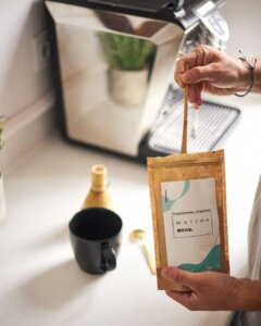 Opakowanie japońskiej zielonej herbaty Matcha Tradycyjna