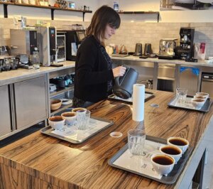 Marta Niwińska przygotowuje Test Triangulacji na Szkoleniu Sensorycznym