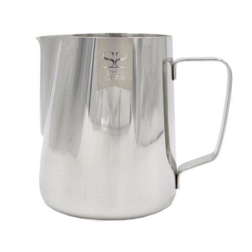 Classic Pitcher – srebrny dzbanek do mleka z miarką | Espresso Gear 600 ml