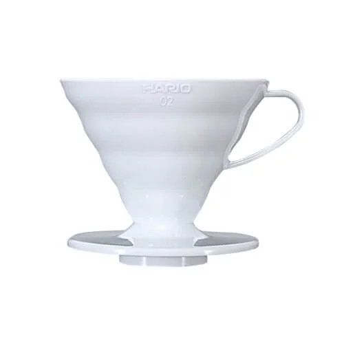 Dripper plastikowy V60-02 biały Hario