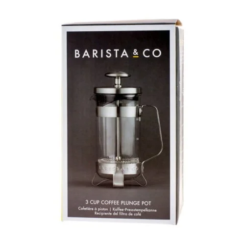 French Press 3 Cup Plunge Pot Electric Steel Barista & Co, zdjęcie 2