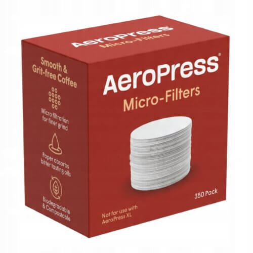 Białe papierowe filtry do Aeropressu 350 szt | AeroPress Micro-Filters