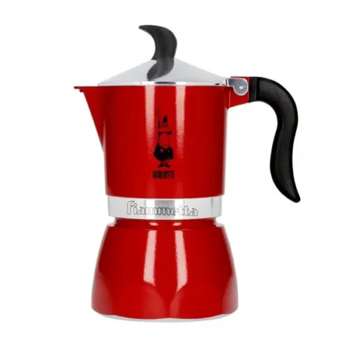 Bialetti Fiammetta 3 TZ Moka Pot, Red