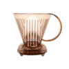 clever dripper zaparzacz do kawy l 500ml przezroczysty brazowy 100 filtrow Brązowy zaparzacz do kawy + 100 szt papierowych filtrów | Clever Dripper 500 ml
