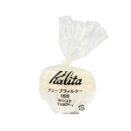 Białe filtry do drippera 100 szt - Kalita 155
