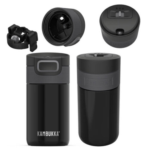 Kubek termiczny Kambukka Etna 300 ml - Pitch Black świetna opcja na biwak