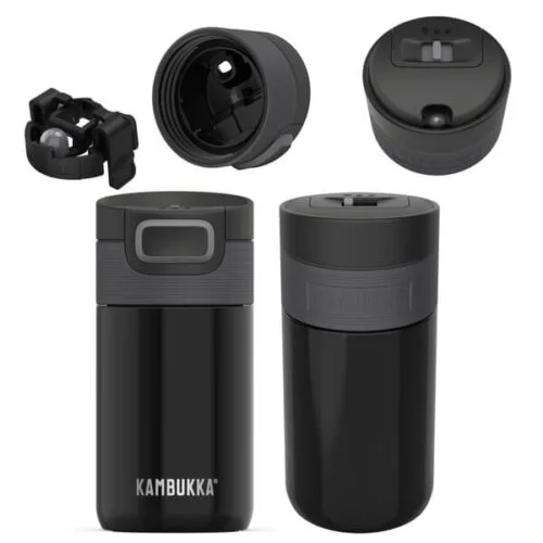 Kubek termiczny Kambukka Etna 300 ml - Pitch Black świetna opcja na biwak