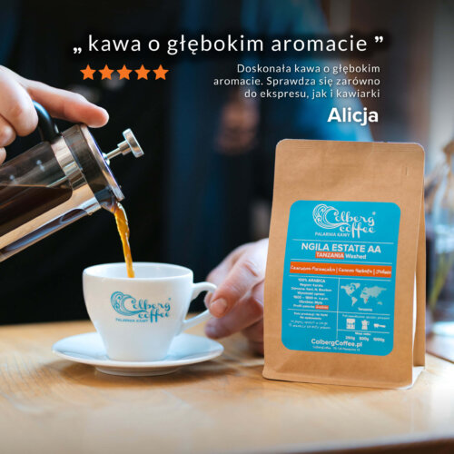 Alternative view of Kawa Tanzania Ngila Estate AA Washed - średnio palona pod espresso