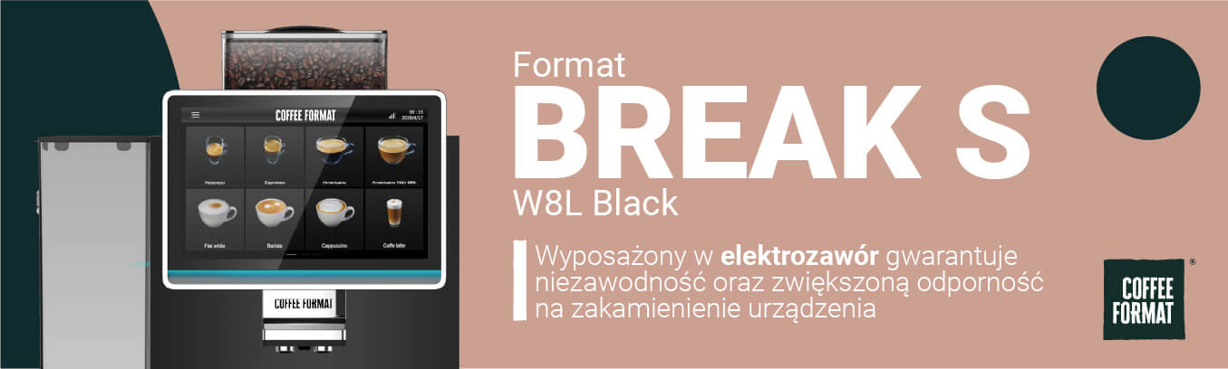 Black w8l 80 Coffee Format - BREAK S W8L BLACK - Ekspres automatyczny