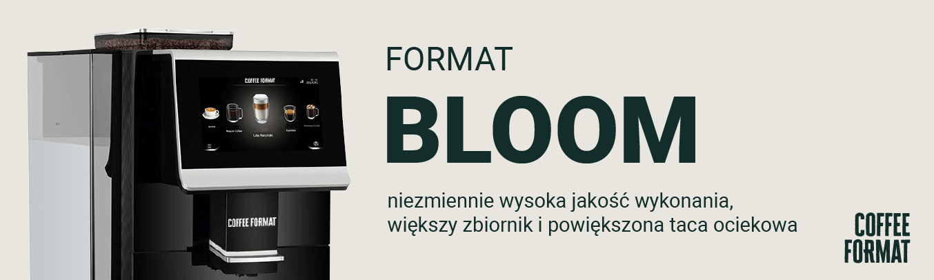Obszar roboczy 1 min Coffee Format - BLOOM BLACK - Ekspres automatyczny