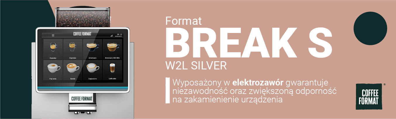 Siver w2l 80 Coffee Format - BREAK S W2L SILVER - Ekspres automatyczny