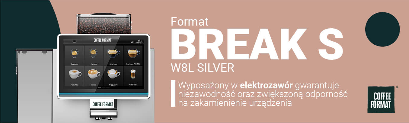 Siver w8l 80 Coffee Format - BREAK S W8L GRAY - Ekspres automatyczny
