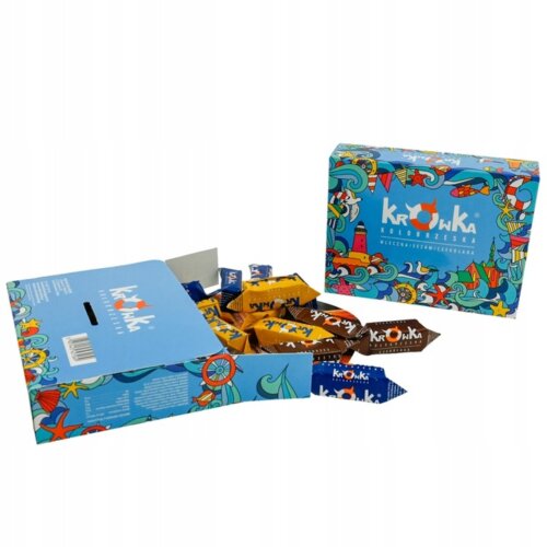 Krówki mleczne, sezamowe i czekoladowe - mix smaków 220 g | Krówka Kołobrzeska