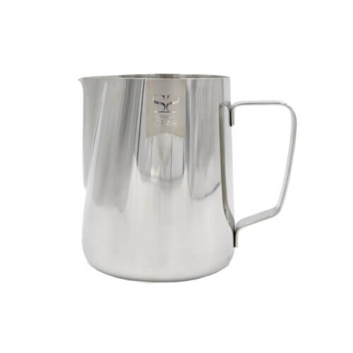 Classic Pitcher – srebrny dzbanek do mleka z miarką | Espresso Gear 400 ml