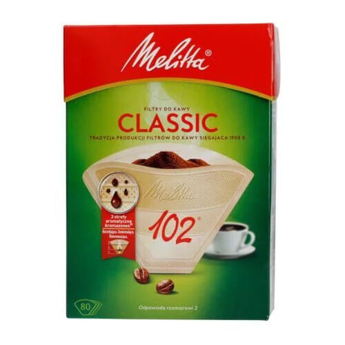 Melitta 102 Classic Paper Coffee Filters, 80 pcs