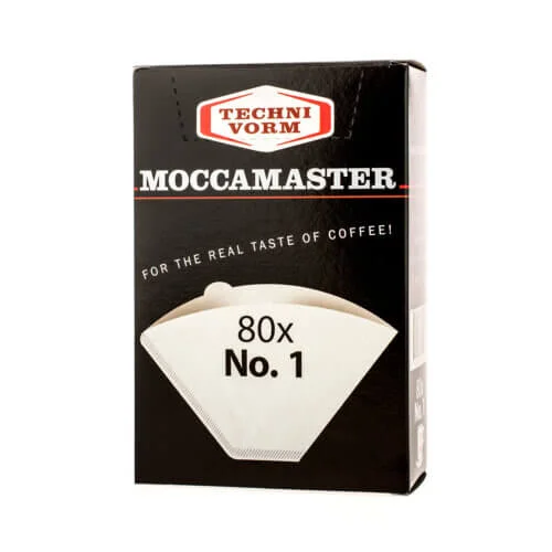 Technivorm Moccamaster No. 1 Paper Coffee Filters, 80 pcs