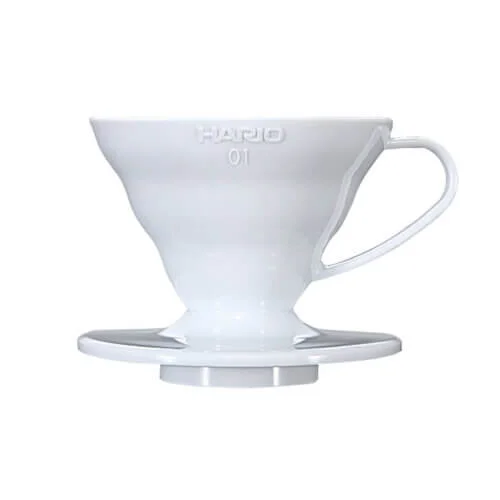 Hario V60-01 Plastic Dripper, White