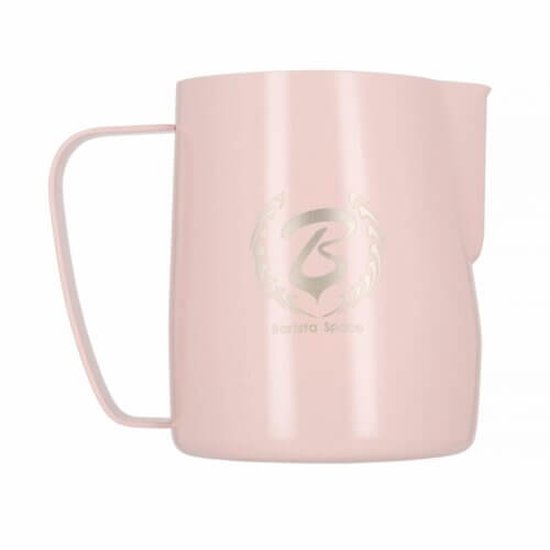 Profesjonalny dzbanek do mleka Teflon Pink | Barista Space 600 ml