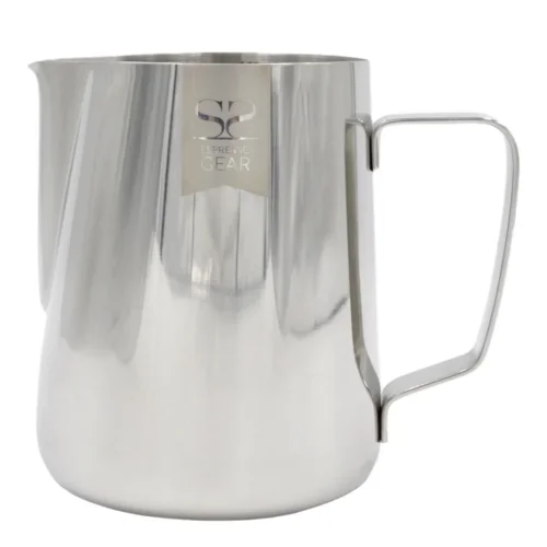 Classic Pitcher – srebrny dzbanek do mleka z miarką | Espresso Gear 900 ml