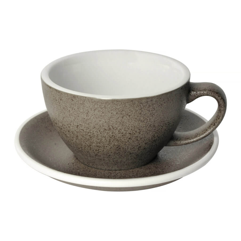 Coffee cup and saucer for serving americano