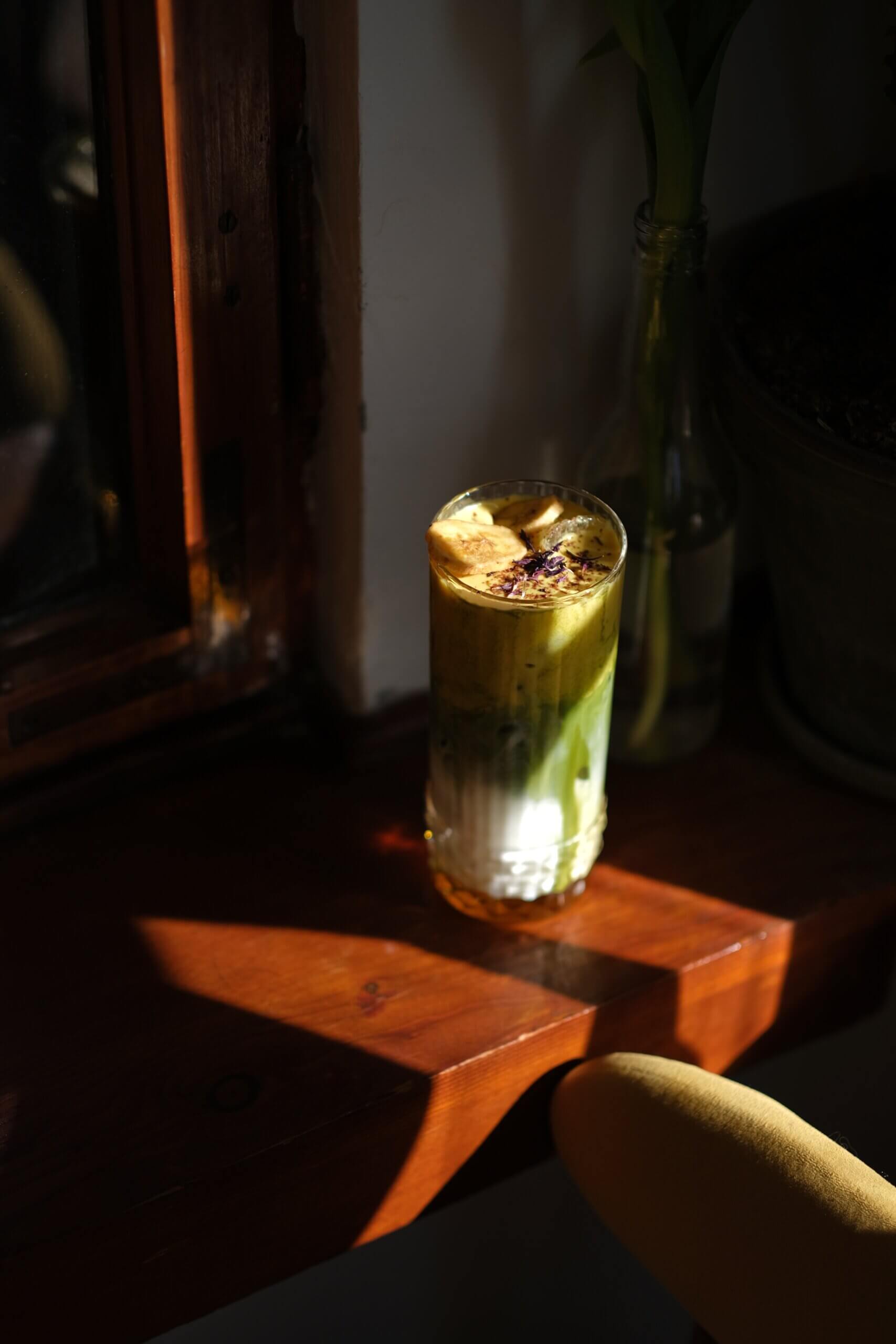 banana salt caramel matcha