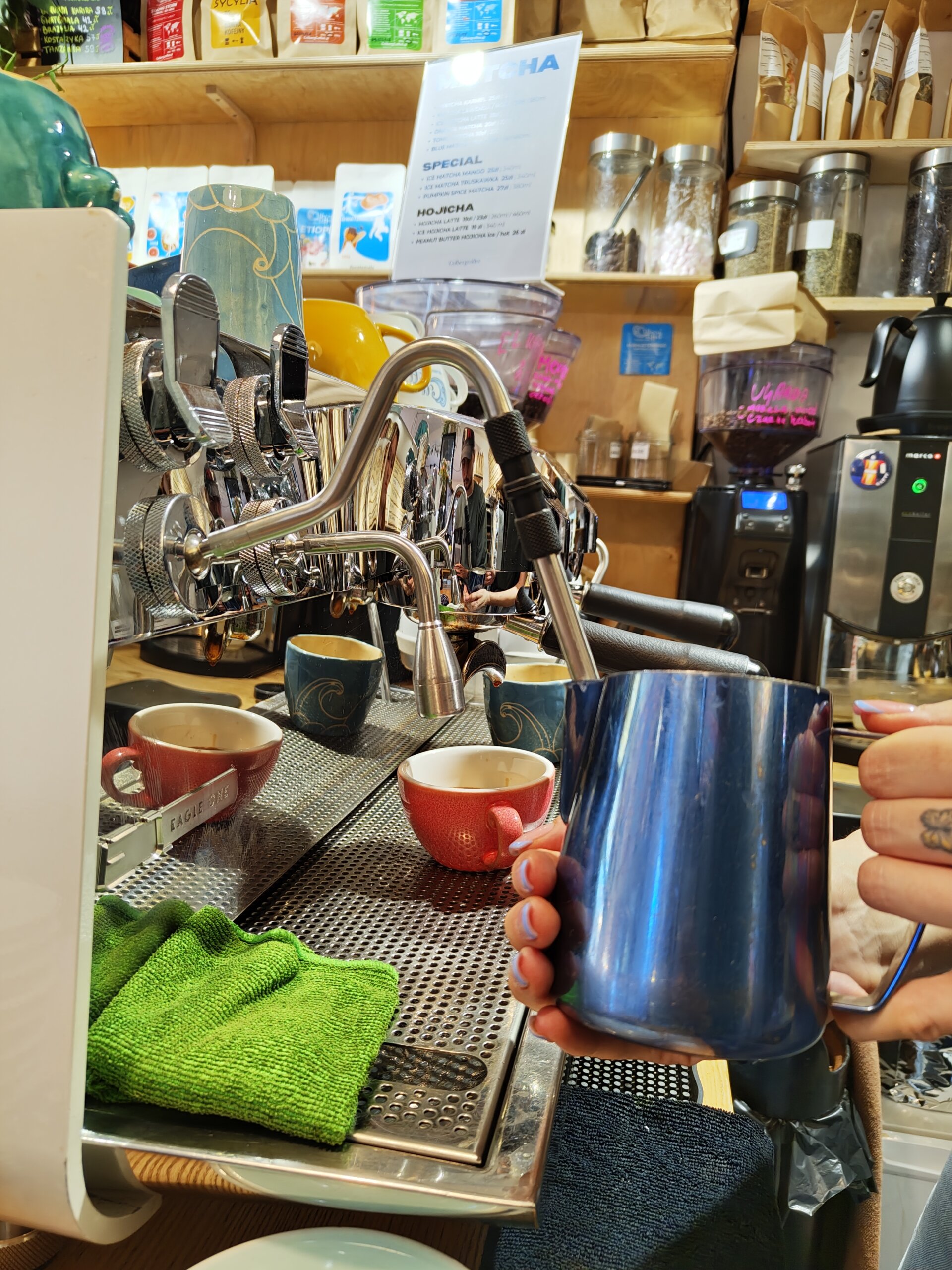 organizacja pracy w kawiarni