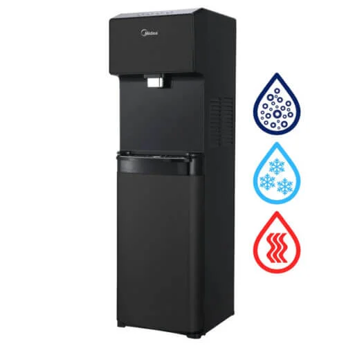 Wolnostojący dystrybutor wody JS1844S SODA PLUS czarny Midea, zdjęcie 2