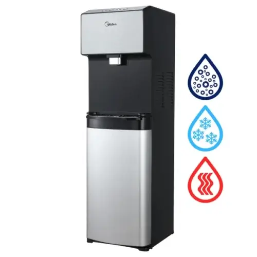 Alternative view of Srebrny wolnostojący dystrybutor wody | Midea JS1844S SODA PLUS