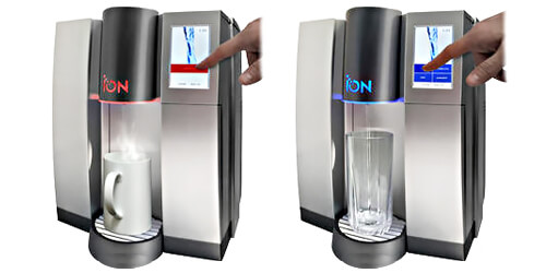 Nablatowy dystrybutor ION Natural Choice woda zimna goraca gazowana 3 Nablatowy dystrybutor z ekranem dotykowym | ION Natural Choice