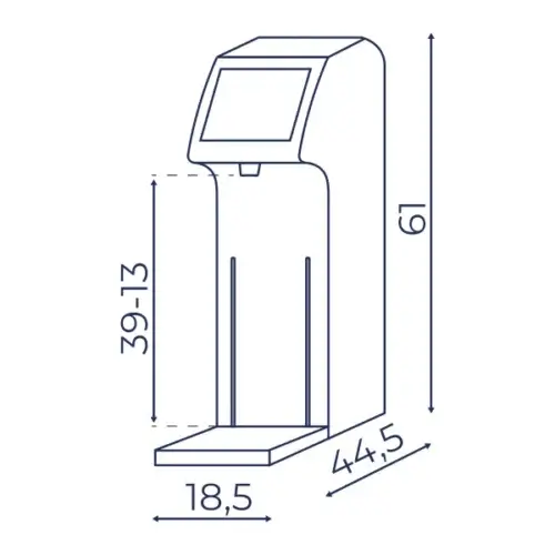 Warnik HT25 Pro White Flow Care 2 Biały warnik HT25 Pro z dotykowym wyświetlaczem | Flow.Care