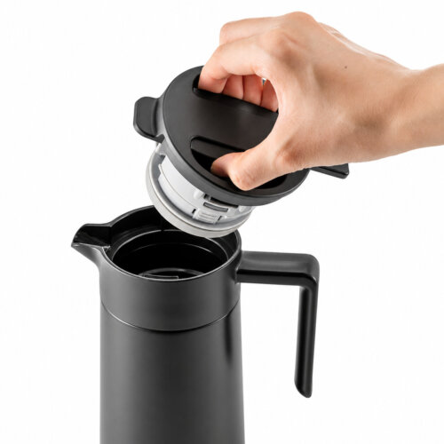 Serwer termiczny z ceramiczną powłoką czarny 600 ml | Hario - obrazek 3