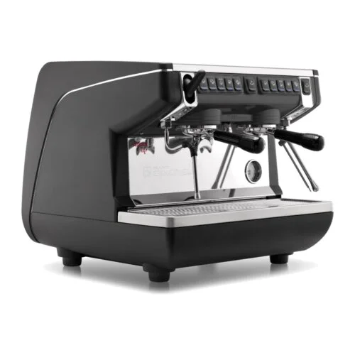 Nuova Simonelli Appia Life Compact Volumetric 2 Group HG+EC Espresso Machine, Black