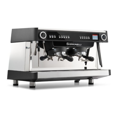 Ekspres kolbowy Nuova Simonelli Nuova Aurelia MP 2GR z modułem E-Milk, kolor czarny