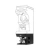 Tamper automatyczny PuqPress M2 zamontowany pod mlynkiem Victoria Arduino Mythos