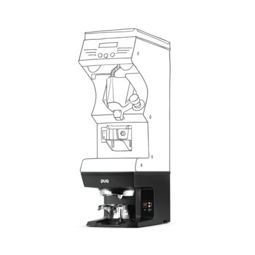 Tamper automatyczny PuqPress M2 zamontowany pod mlynkiem Victoria Arduino Mythos