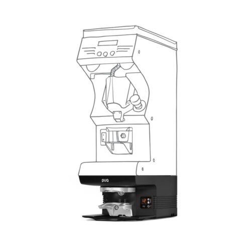 Tamper automatyczny PuqPress M6 GEN5 zamontowany pod mlynkiem Victoria Arduino Mythos