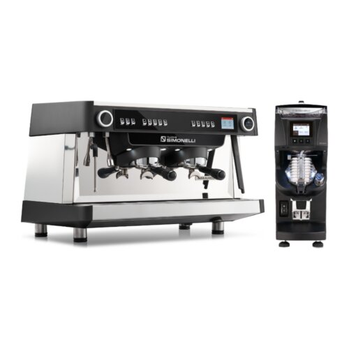 Zestaw C-Automation: ekspres Nuova Aurelia MP 2GR z E-Milk i młynek GX85 W, Nuova Simonelli