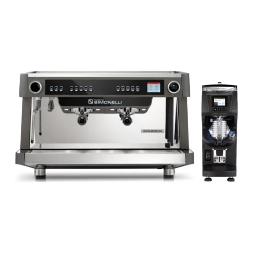 Nuova Simonelli C-Automation Set: Nuova Aurelia Volumetric XT 2GR + GX85 W Grinder + E-Milk