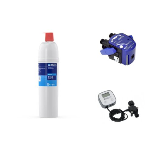 Zestaw filtracji wody do kawiarni C150 + głowica 30% + przepływomierz | BRITA
