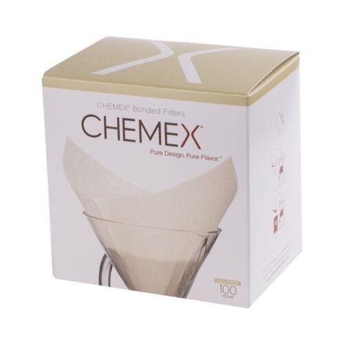 Chemex Square Paper Filters, White, 6-10 Cup, 100 pcs