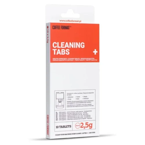 Tabletki do czyszczenia ekspresów 10 x 2,5g Coffee Format Cleaning TABS+